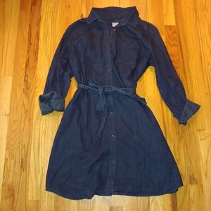 Dark Jean Shirt Dress